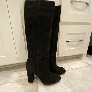 Womens knee high suede boots by Sam Edelman
